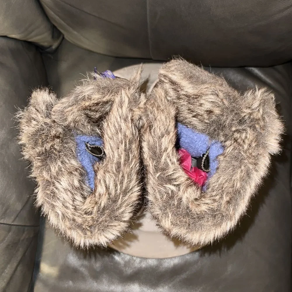 Northside 5 Taupe Purple Faux Fur Faux Leather Sweater Winter Snow Boots
